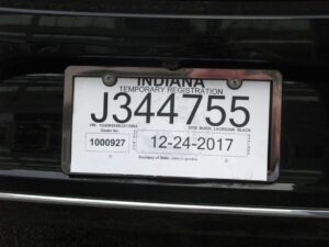 placas temporales en Indiana