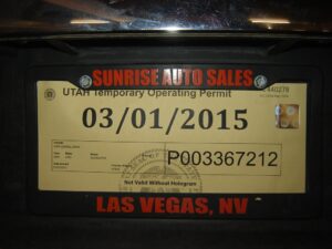 placas temporales utah